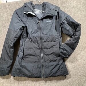 REI Stormhenge 850 Down Waterproof Breathable Jacket Women's XS Black